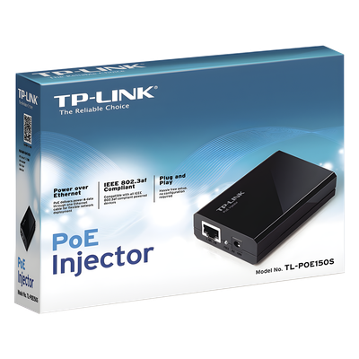 Inyector PoE (15W) / Gigabit 802.3 af / 2 puerto 10/100/1000 Mbps / Plug and Play