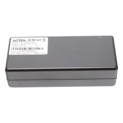 Inyector PoE 30W / PoE 802.3 af/at / 48V / Conexión plug and play / Alcance de hasta 100 metros / Aplicaciones CCTV