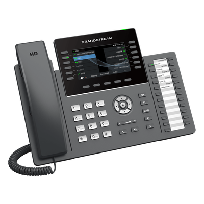 TELÉFONO IP PROFESIONAL DE 12 LÍNEAS / 24 TECLAS DE EXTENSIÓN PROGRAMABLES / WI-FI 6 / POE INTEGRADO / PANTALLA LCD 4.3 PULGADAS / SEGURIDAD DE NIVEL EMPRESARIAL / BLUETOOTH INTEGRADO / COMPATIBLE CON GDMS / AUDIO HD CON NOISE-SHIELD - Imagen 5