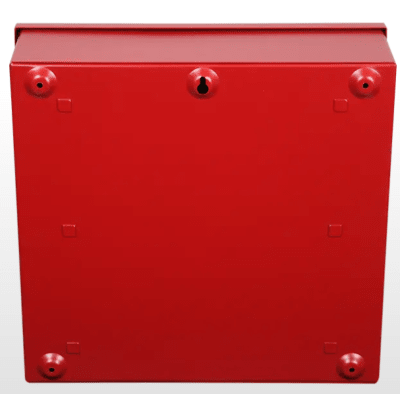 Caja Metálica Roja Serie | Documentos De Registro Del Sistema | Con Cerradura De Botón | 12x12x4 - Imagen 4