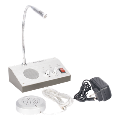 Sistema de Intercomunicación | Ideal para Ventanillas | Audio de voz de dos vías | 12V/1A 3W | Micrófono Interior + Micrófono Exterior - Imagen 6