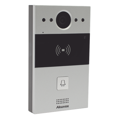 Videoportero de 1 Botón / Lector de Tarjetas MIFARE y PROX EM / Notificación a APP / 100% en la Nube / Notificación por Llamada Telefónica / SIP / ONVIF / IP65 / Cámara 2MP / Panel de Aluminio / Control de 2 Puertas - Imagen 4