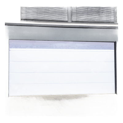 Puerta de Garage de Alta Calidad / Linea Central / Color Blanco 8X9 pies,  AISLADA, Estilo Americana.
