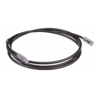 Cable de Parcheo UTP, Cat6A, 24 AWG, CM, Color Negro, 2.13 Metros (7 Pies) - Imagen 3