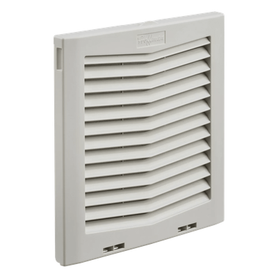 Rejilla de Escape Para Ventilador con Filtro HG, Protección IP54, Compatible con Ventiladores HF10 de 10 in, De Plástico, Color Gris Claro - Imagen 3
