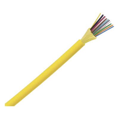 Cable de Fibra Óptica de 12 Hilos, Monomodo OS2 9/125, Interior, Tight Buffer 900um, No Conductiva (Dieléctrica), LSZH, Precio Por Metro