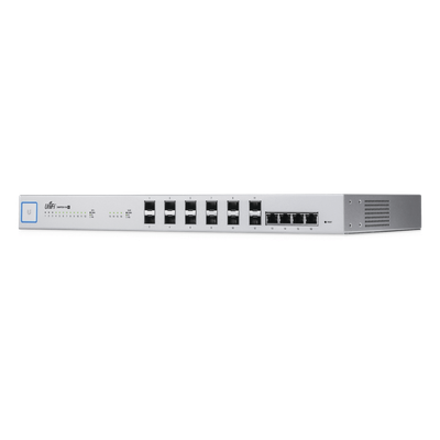 UniFi Switch 16 XG, Capa 2 de 12 puertos SFP+ 10 Gb + 4 puertos 10G Base-T (RJ-45)