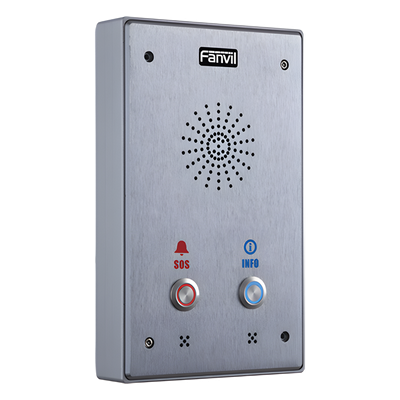 Intercomunicador IP, 2 líneas SIP, 2 relevadores con 2 botónes para llamada, anti-vandálico, IP65 e IK10, PoE - Imagen 3