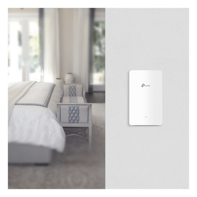 Punto de acceso Omada doble banda 802.11ac, PoE 802.3af/at, MU-MIMO, MIMO 2x2 diseño placa de pared con tres puertos adicionales, soporta hasta 100 clientes. - Imagen 6
