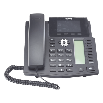 Teléfono IP empresarial para 16 lineas SIP con 2 pantallas LCD a Color, 8 teclas BLF/DSS y conferencia de 3 vías, PoE