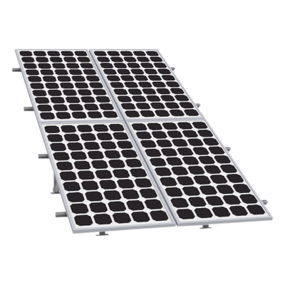 Montaje para Panel Solar, Riel de 2200mm para Módulos con Espesor de 35mm, Velocidad de Viento Máx. 136km/h