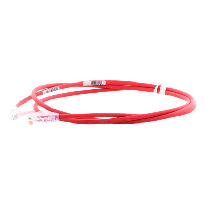Cable de Parcheo UTP Cat6A, CM/LSZH, Diámetro Reducido (28AWG), Color Rojo, 1.52 Metros (5 Pies) - Imagen 3