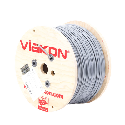 Cable 2 x 18 AWG / Blindado / 305 Metros (1000 Pies) / Riser / UL / Color Gris / Hecho en México - Imagen 5