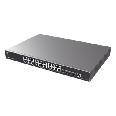 Switch Capa 3 PoE+ Administrable / 24 puertos 10/100/1000 Mbps + 4 Puertos SFP+ de 10 Gigabits / Hasta 360W / Compatible con GWN Cloud. - Imagen 3