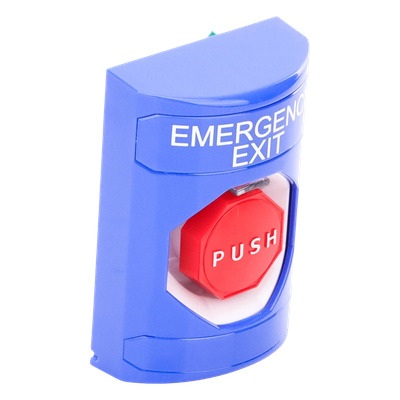 Botón De Salida De Emergencia Con Bocina De Advertencia Integrada, Interior/Exterior, Texto En Ingles, Tapa Protectora De Policarbonato Súper Resistente, Neumático - Imagen 4
