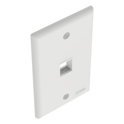 Placa de Pared Vertical, Salida Para 1 Puerto Keystone, Color Blanco - Imagen 5