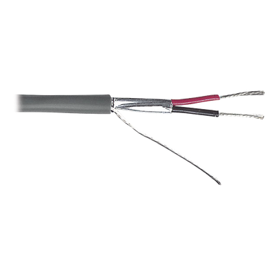 Cable 2 x 24 AWG / Blindado / Cubierta FR-PVC / Bobina de 500 metros 