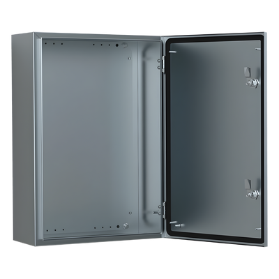 Gabinete de Acero Inoxidable 304L ASR IP66 240x240x150 mm (9.4 x 9.4 x 5.9 in) / 2 Cerraduras / Montaje Placa 2 mm