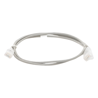 Cable de Parcheo Slim UTP Cat6 - 1 Metro (3.28 Pies), Gris, Diámetro Reducido (28 AWG) - Imagen 5