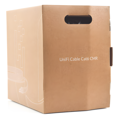Bobina de cable UTP Riser (CMR) UniFi, Cat6, Color blanco, 23 AWG, 305m para interior - Imagen 5
