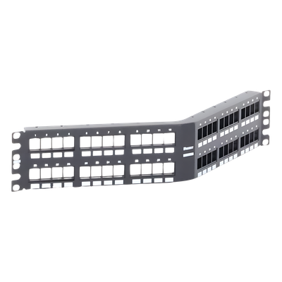 Panel de Parcheo Modular Keystone (Sin Conectores), Angulado, de 48 Puertos, 2UR - Imagen 6