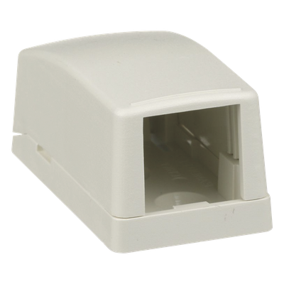 Caja de Montaje en Superficie, Para 1 Módulo Mini-Com, Color Blanco Mate - Imagen 4