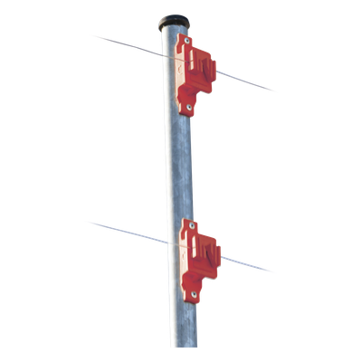 Aislador de Paso Rojo Reforzado para Cercos Eléctricos / Aislamiento hasta 18 kV / Resistente a Clima Extremo / Polipropileno y Policarbonato - Imagen 3