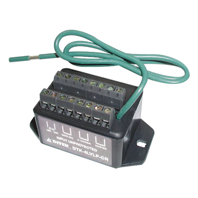 Protector contra descargas / 3 pares / 12-14V / 2,000A / Wiegand / -40°C a 70°C / 9.84 ft cable