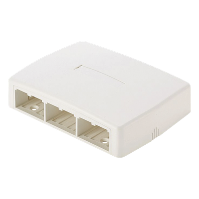 Caja de Montaje en Superficie, Para 6 Módulos Mini-Com, Color Blanco - Imagen 2