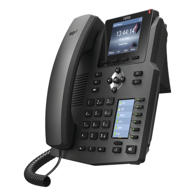 Teléfono IP empresarial para 4 Líneas SIP con 2 pantallas LCD, 6 teclas BLF/DSS, puertos Gigabit y conferencia de 3 vías, PoE - Imagen 5
