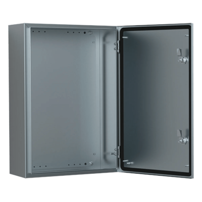 Gabinete de Acero Inoxidable 304L ASR IP66 / 500x500x210 mm (19.7x19.7x8.3 in) / 1 Cerradura / Montaje Placa 2 mm