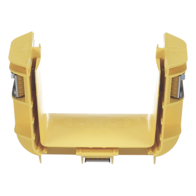 Union Recta "Cople", Para Canaleta FiberRunner™ 4X4, Color Amarillo