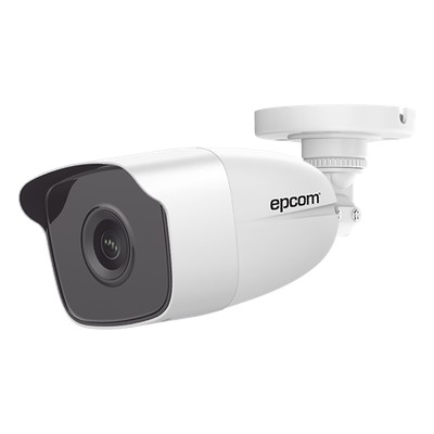 Bala TURBOHD 2 Megapíxeles (1080p) / METÁLICA / Gran Angular 103° / Lente 2.8 mm / IR EXIR 40 mts / Exterior IP66 / TVI-AHD-CVI-CVBS
