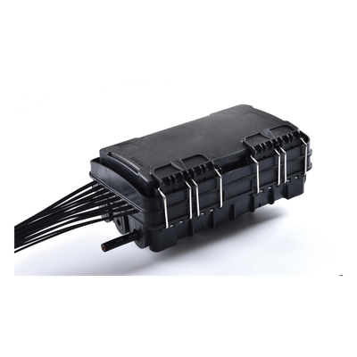 Caja de Distribución de Fibra Óptica para 24 Empalmes, con 16 acopladores SC/APC simplex, Exterior IP65, Color Negro - Imagen 7