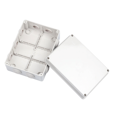 Caja Derivación-Conexión de Plástico (140 X 190 X 76 mm) con 10 Glándulas de Goma. Para Instalaciones Comerciales, Residenciales e Industriales. Incluye Tornillería para su Tapa. Funciona También como Registro. - Imagen 4