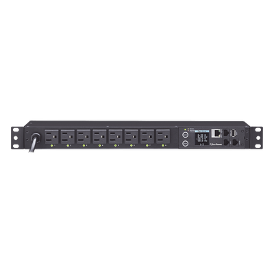 PDU Switchable por Toma, Para Distribución de Energía, Entrada 120 Vca NEMA 5-15P, Con 8 Salidas NEMA 5-15R, Horizontal 19in, 1UR - Imagen 3