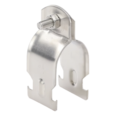 Abrazadera de Acero Inoxidable  de 1" Para Unicanal Tipo Strut