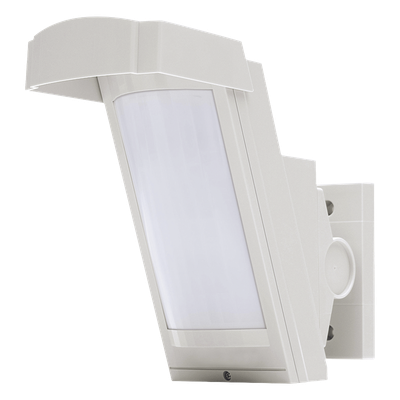 Detector de Movimiento con Anti-enmascaramiento / 100% Exterior /  Cableado / Hasta 12 metros a 85° de cobertura/ Instalación a 3 metros / Compatible con cualquier panel de alarma