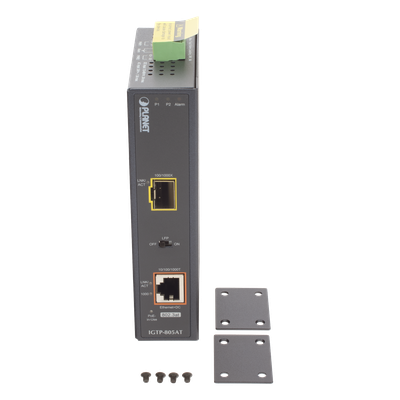 Convertidor de Medios PoE Industrial, Puerto SFP 1000BASE-SX/LX a Puerto RJ45 Gigabit con Salida PoE 802.3at (Hasta 30 W). - Imagen 9