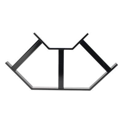Curva Horizontal de 90° para Escalera Tubular de 1.5" de Peralte y 12" de Ancho, Acabado con Pintura Epóxica Color Negro, Incluye Coples y Tornillería - Imagen 5