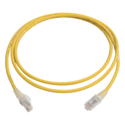 Patch Cord MC6 Modular Cat6 UTP, CM/LS0H, 1.52 Metros (5 Pies), Color Amarillo