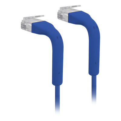 UniFi Patch Cable Cat6 Ultradelgado GbE con Botas Flexibles, Color Azul, 0.1 Metros (0.33 Pies)