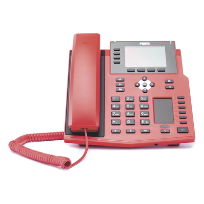 Teléfono IP Empresarial con Estándares Europeos, 16 lineas SIP con pantalla LCD de 3.5" a color, 6 teclas DSS/BLF, puertos Gigabit, IPv6, Opus y conferencia de 3 vías, PoE/DC (incluye fuente). - Imagen 3