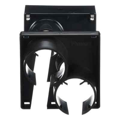 Tapa con 2 Salida a Tubo Corrugado de 1.5in (38mm), Para uso con Canaletas 4X4 FiberRunner™, Color Negro - Imagen 2