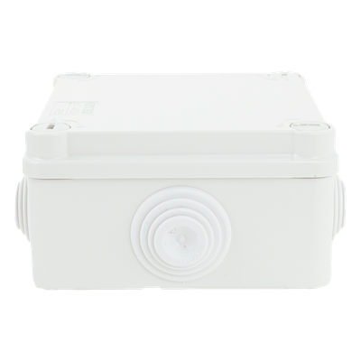 Caja Estanca de PVC Para Derivación y Conexión, 6 Entradas, Tapa con Tornillo de 1/4" de Vuelta, 100x100x50 mm (Área Interna), Uso Exterior IP55, Material que no Propaga el Fuego y Libre de Hálogenos - Imagen 6