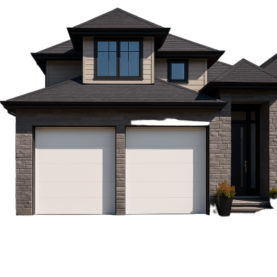 Seccion para puerta de Garage / Lisa / Linea Central / Panel de 18" / Color blanco / Para APDOOR128 / Estilo Americana. - Imagen 3