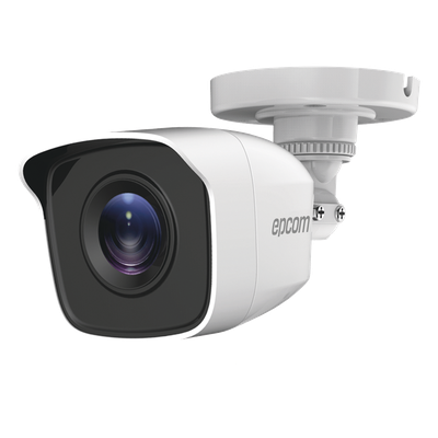 Bala TURBOHD 5 Megapíxel / Lente 2.8mm (85° de Visión) / Exterior IP66 / IR EXIR 20 mts / TVI-AHD-CVI-CVBS / Metal 