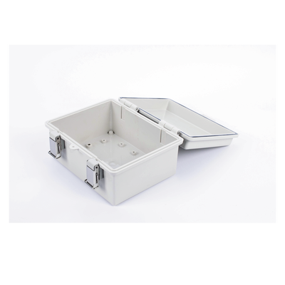Gabinete de Plástico ABS, Uso en Intemperie IP66 (170 x 220 x 110 mm) Cierre por broche Inoxidable y Permite Cerrado con Candado y Llave (Perno 5mm) No Incluido - Imagen 7