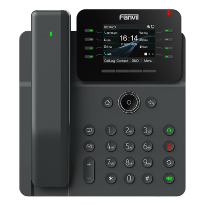 Teléfono IP / Handset Inalámbrico Bluetooth / 12 Líneas SIP / Pantalla IPS Táctil 2.8" HD / Conferencia 6 Vías / Puertos Gigabit / PoE 802.3af / OpenVPN / Hot Desking