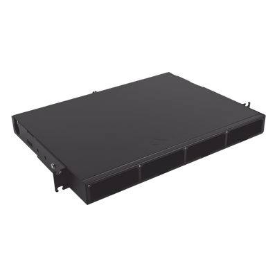 Distribuidor de Fibra Óptica de Alta Densidad LigthVerse *Core* Para Rack de 19 Pulgadas, Acepta 4 Placas Plug and Play, Hasta 96 Fibras, 1 UR